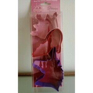 Princess Metal Cookie Cutter Set  New Tiara, High Heel, Unicorn Party Supply